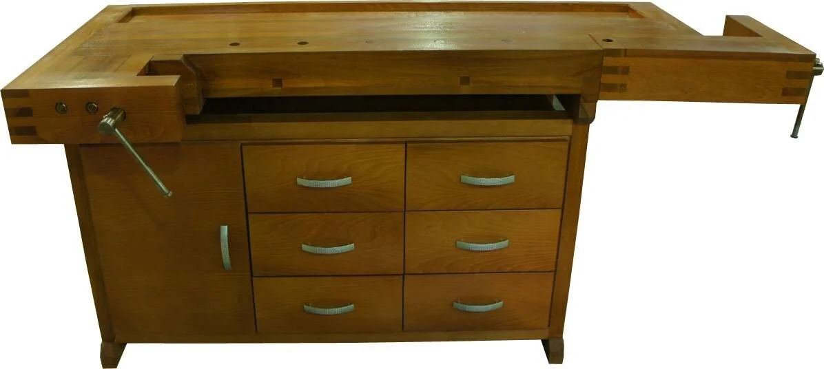 Верстак Профессиональный (бук-сосна) с тумбой Престиж