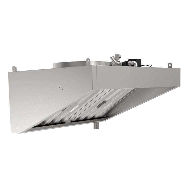 Зонт вытяжной пристенный с гидрозатвором Кобор HFR-2-120/80/К