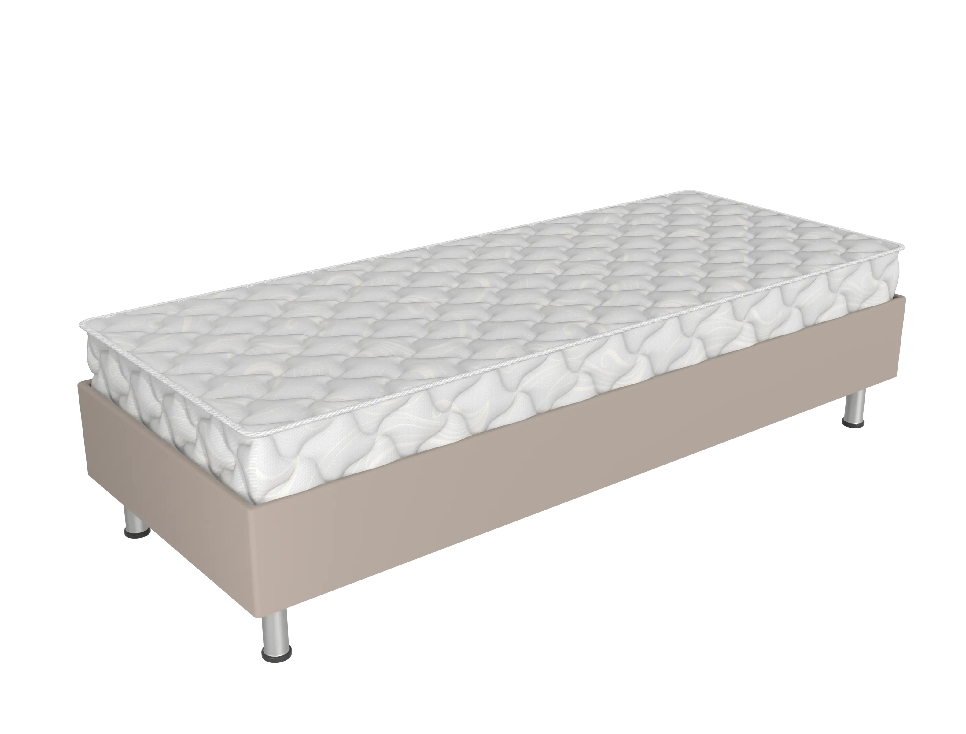 Spring box СБ-200/90 бежевый с матрасом Престиж