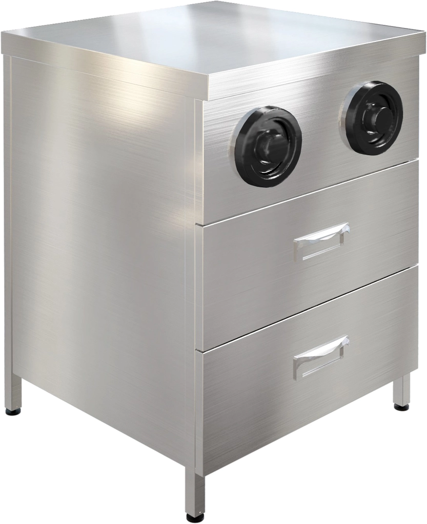 Стол-тумба с диспенсерами для стаканов СПЗЯ2Д-6/6-Б