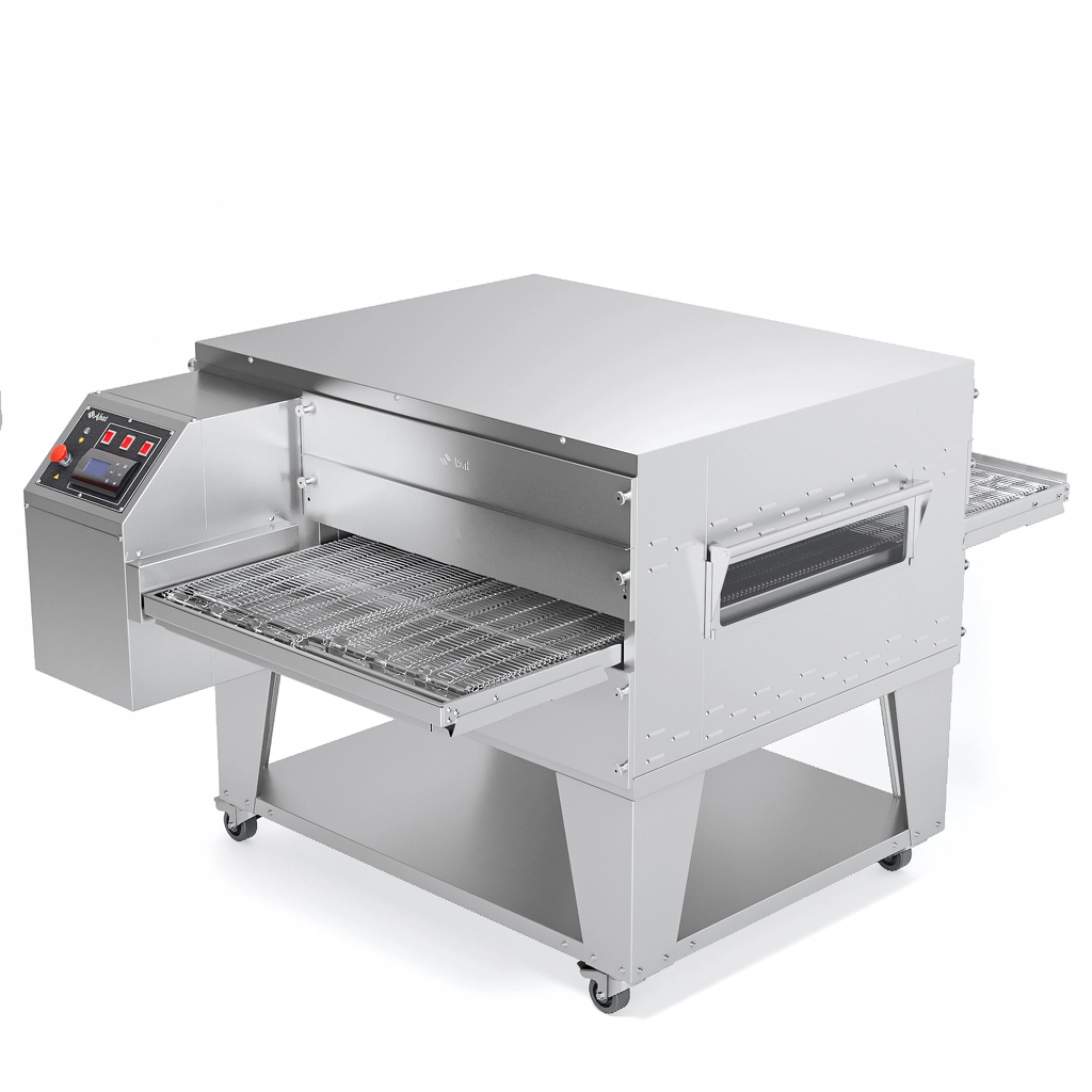 Конвейерная печь для пиццы ПЭК-800/2 с дверцей