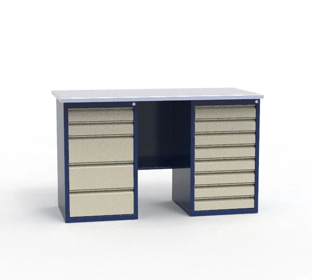 Верстак слесарный двухтумбовый СВ-2Т.05.08.14_сб9