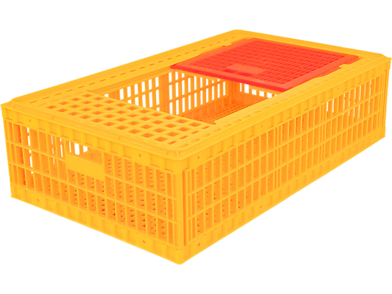 Ящик пищевой 311-270 м пластиковый 970х570х270 для перевозки живой птицы перфорированный жёлтый
