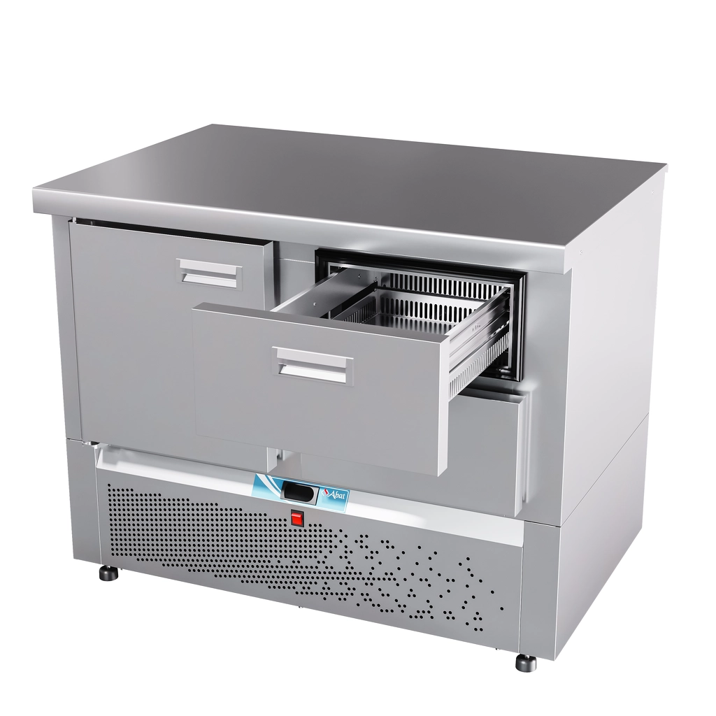 Стол холодильный низкотемпературный СХН-70Н-01 (дверь, ящик 1/2)  без борта