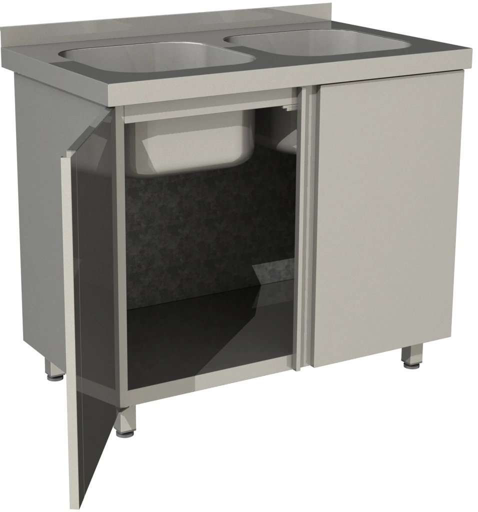 Стол СПЗР2М-15/6-БП с моечной ванной