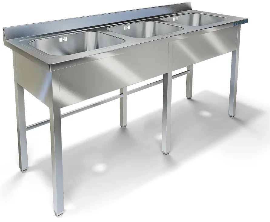 Ванна моечная цельнотянутая с фартуком ВМ-43/657