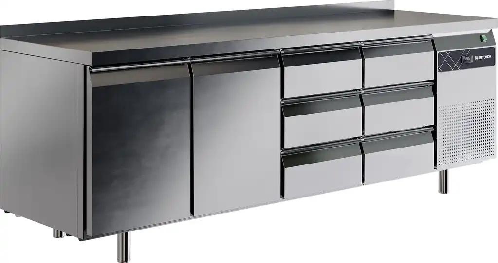 Стол холодильный RESTOINOX SHS-1133SN-B (2 дв.+6 ящ.)
