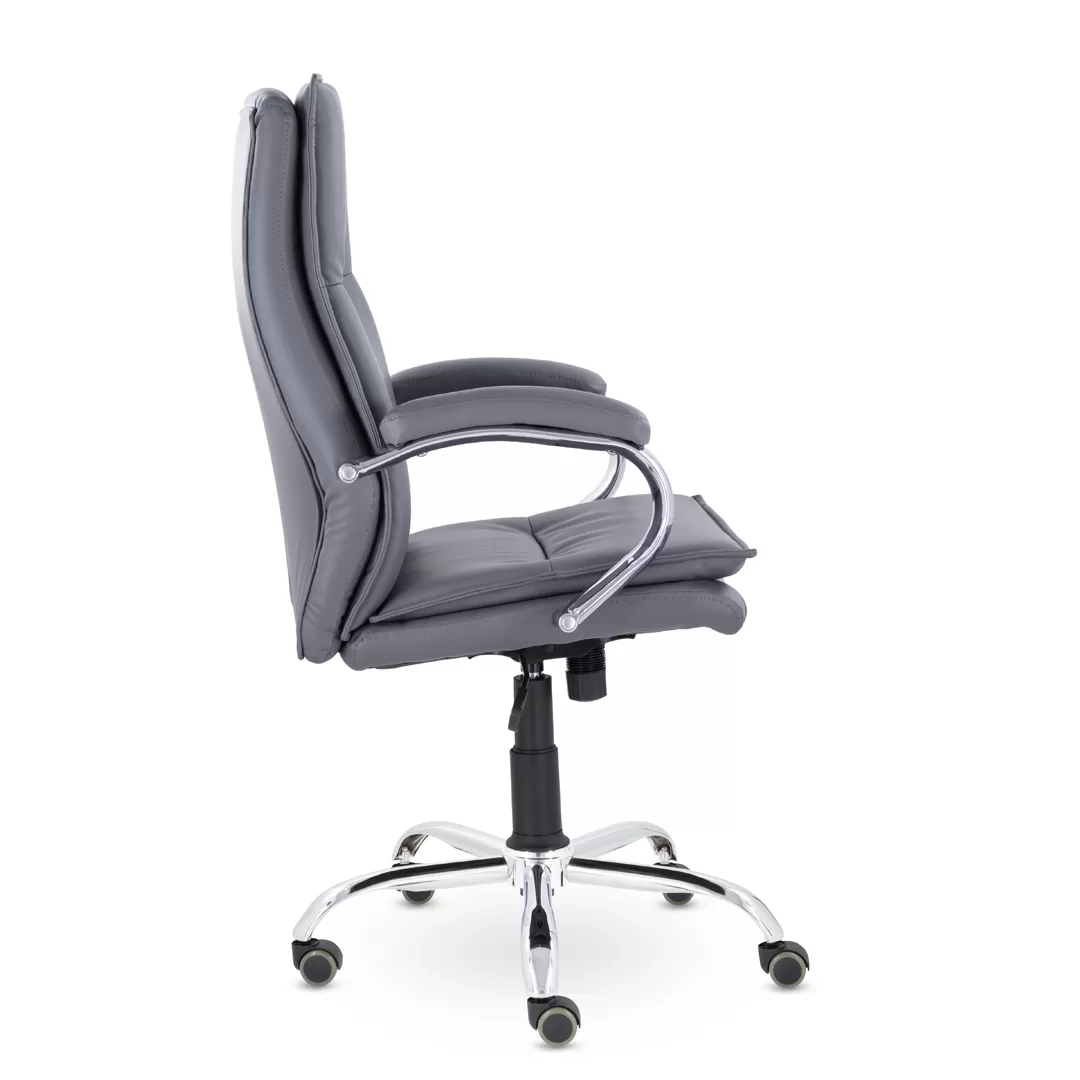Компьютерное кресло Куба В хром ХДП Ср S-0422 (темно-серый)