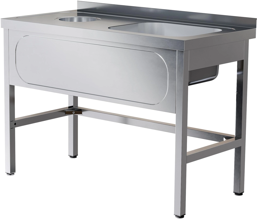 Стол для сбора отходов с ванной СПОВЦ/1-15/6-БО-П