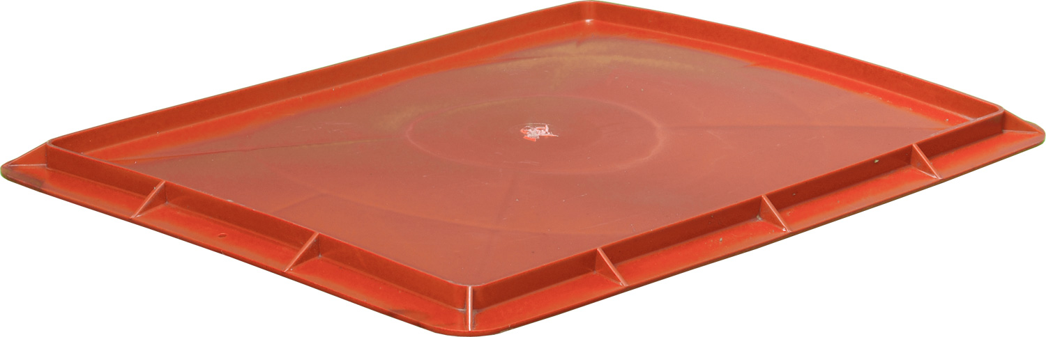 Крышка 306-1 для сырково твороженного ящика красная пластиковая