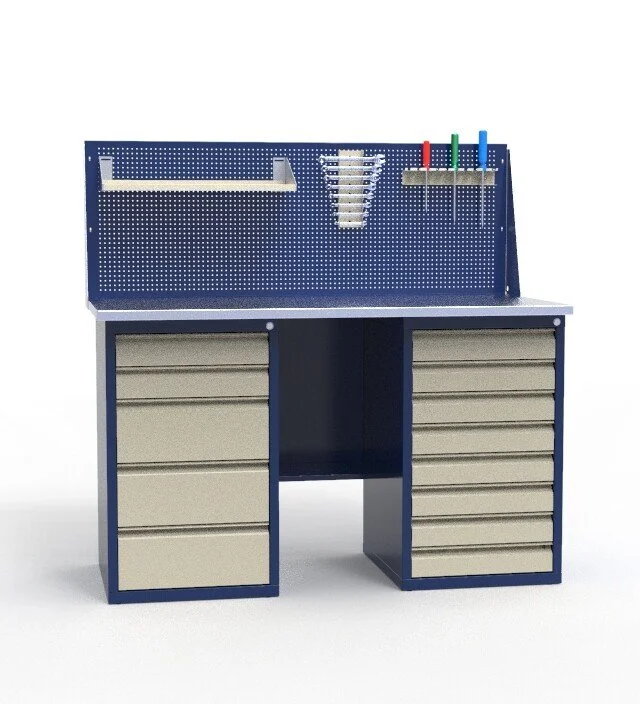 Верстак слесарный двухтумбовый СВ-2Т.05.08.14_сб9