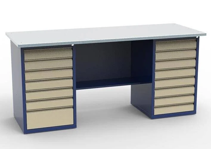 Верстак слесарный двухтумбовый СВ-2Т.07.08.19