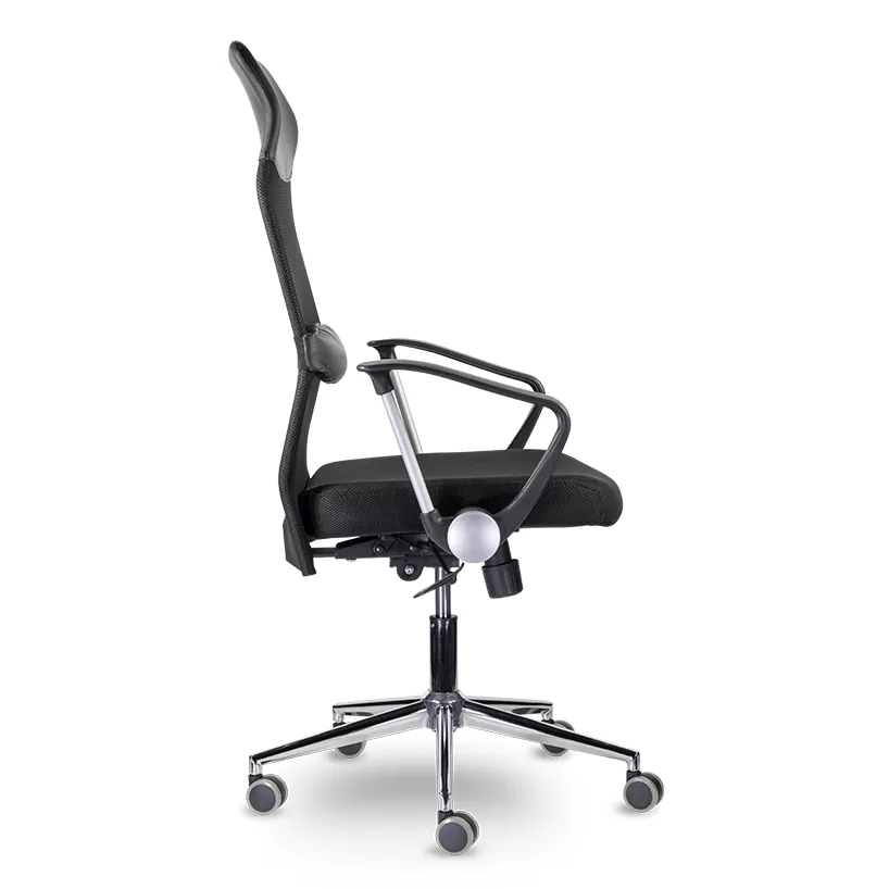 Компьютерное кресло Директ Люкс В хром Ср Z11/TW-01/Е11-к (черный)