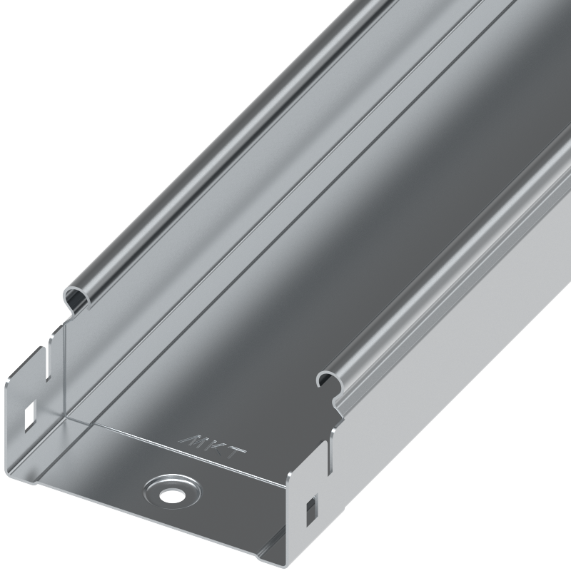 Лоток неперфорированный 80х400х3000 мм, толщина 1,2 мм, горячий цинк