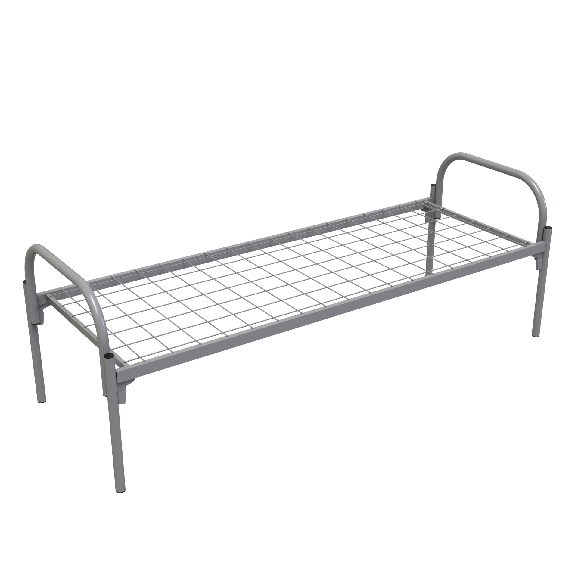 Фото кровать металлическая км-1/190х70 эконом