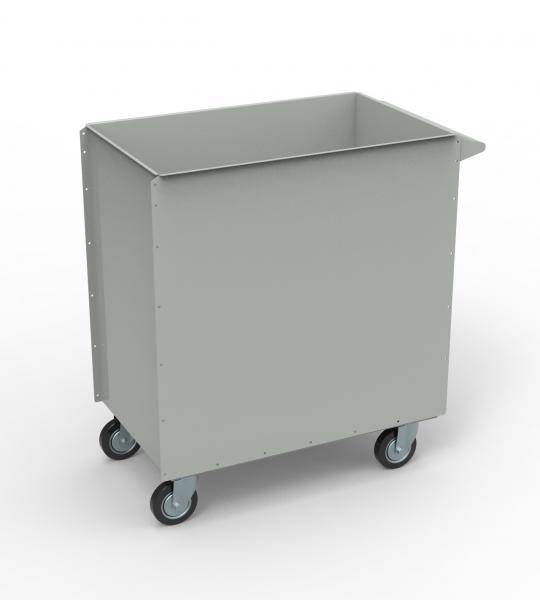 Тележка ТМ-01 для раздельного сбора промышленного мусора металлическая на колесах