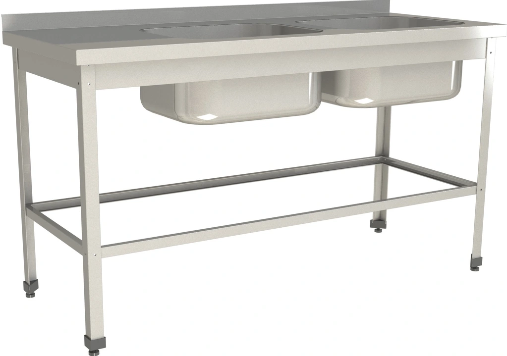 Ванна моечная цельнотянутая RESTOINOX ВМЦ-2/15/7-БОП-ЭЦ