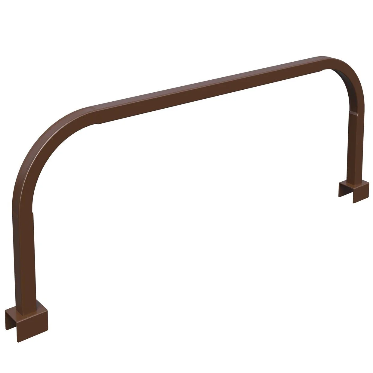 Фото ограждение съемное - коричневое