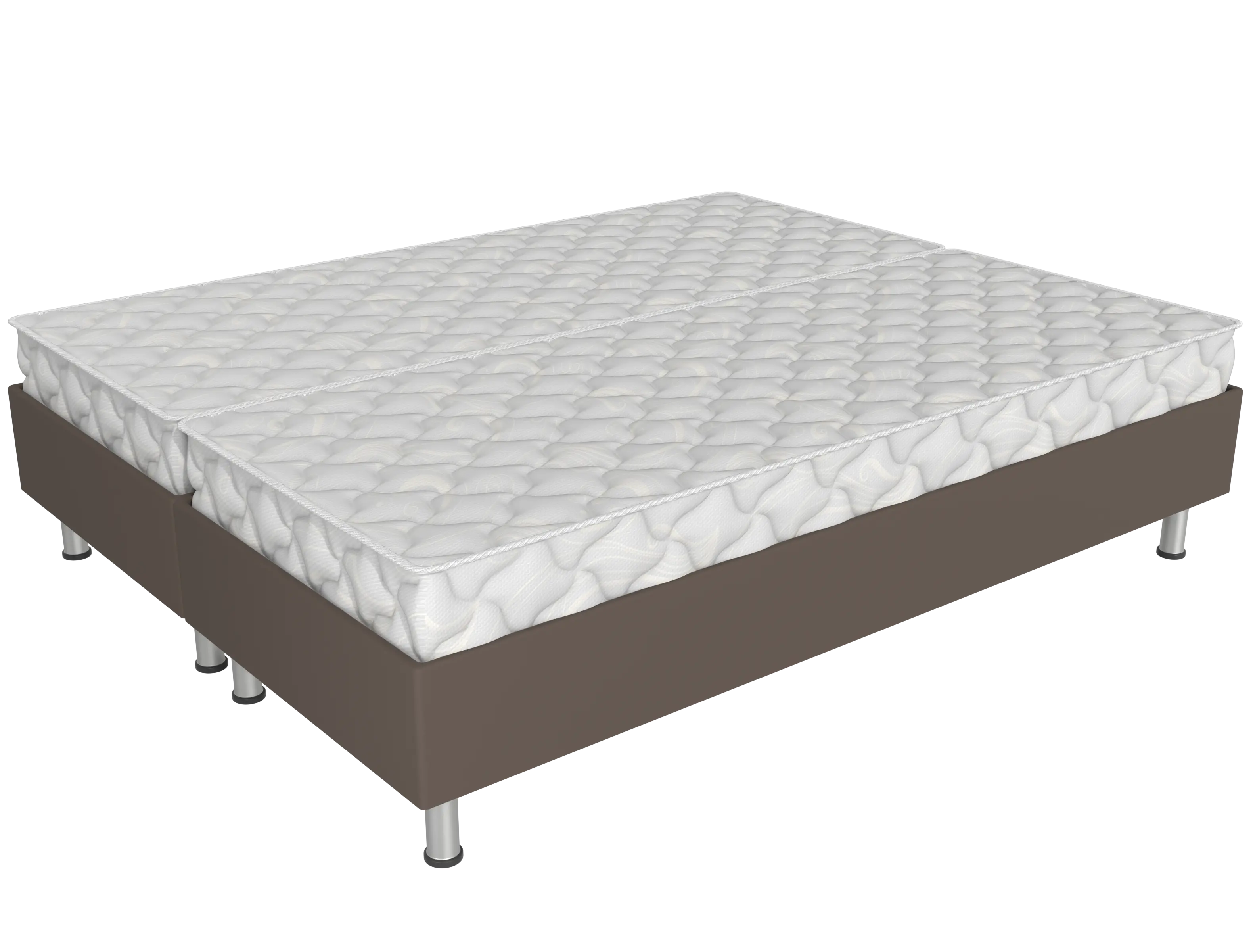 Спринг бокс СБ/2-200/160 коричневый с матрасами Верона