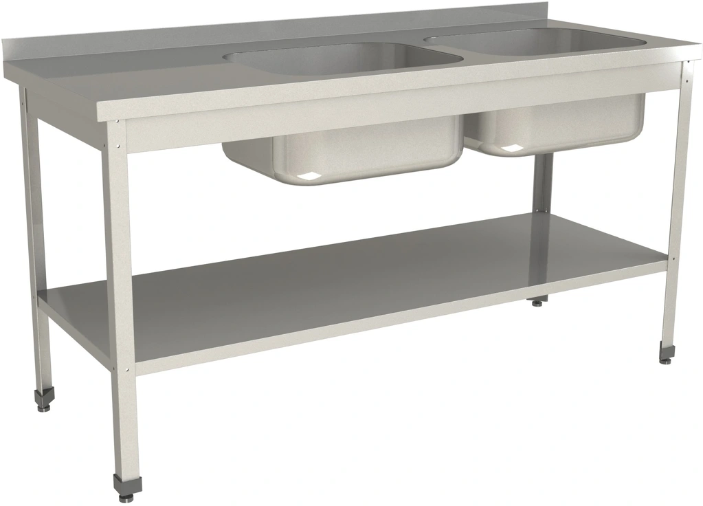 Ванна моечная цельнотянутая RESTOINOX ВМЦ-2/14/7-БПП-ЭН