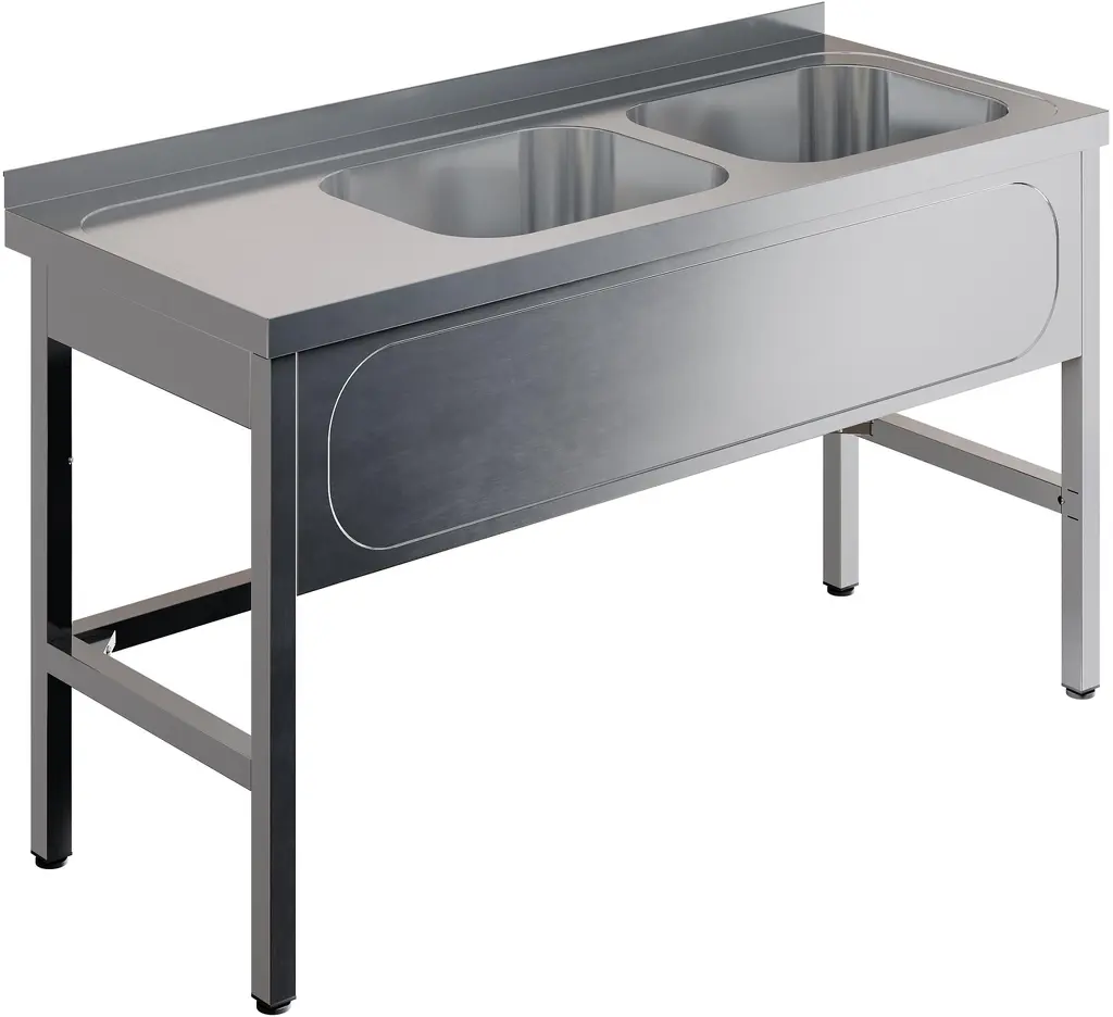 Ванна моечная цельнотянутая RESTOINOX ВМЦ-2/13/6-БП