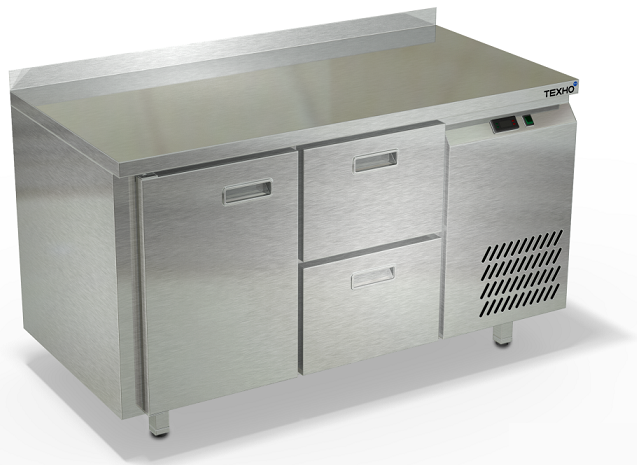 Морозильный стол боковой агрегат столешница нержавеющая сталь борт СПБ/М-222/12-1307 (1390x700x850 мм)