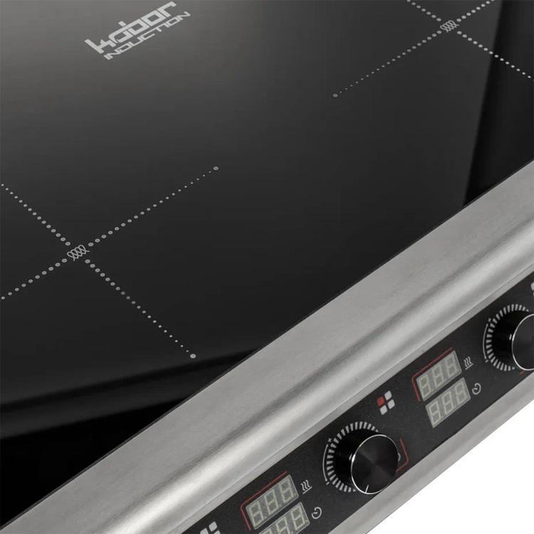 Плита индукционная на тепловой подставке 4 конфорки Кобор I9-4SТ