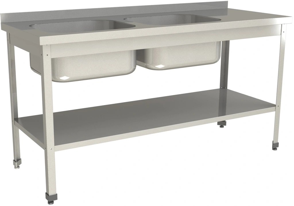 Ванна моечная цельнотянутая RESTOINOX ВМЦ-2/15/7-БПЛ-ЭЦ