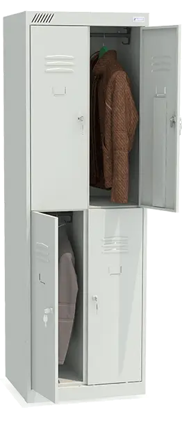 Фото - металлический шкаф для одежды шрк 24-600
