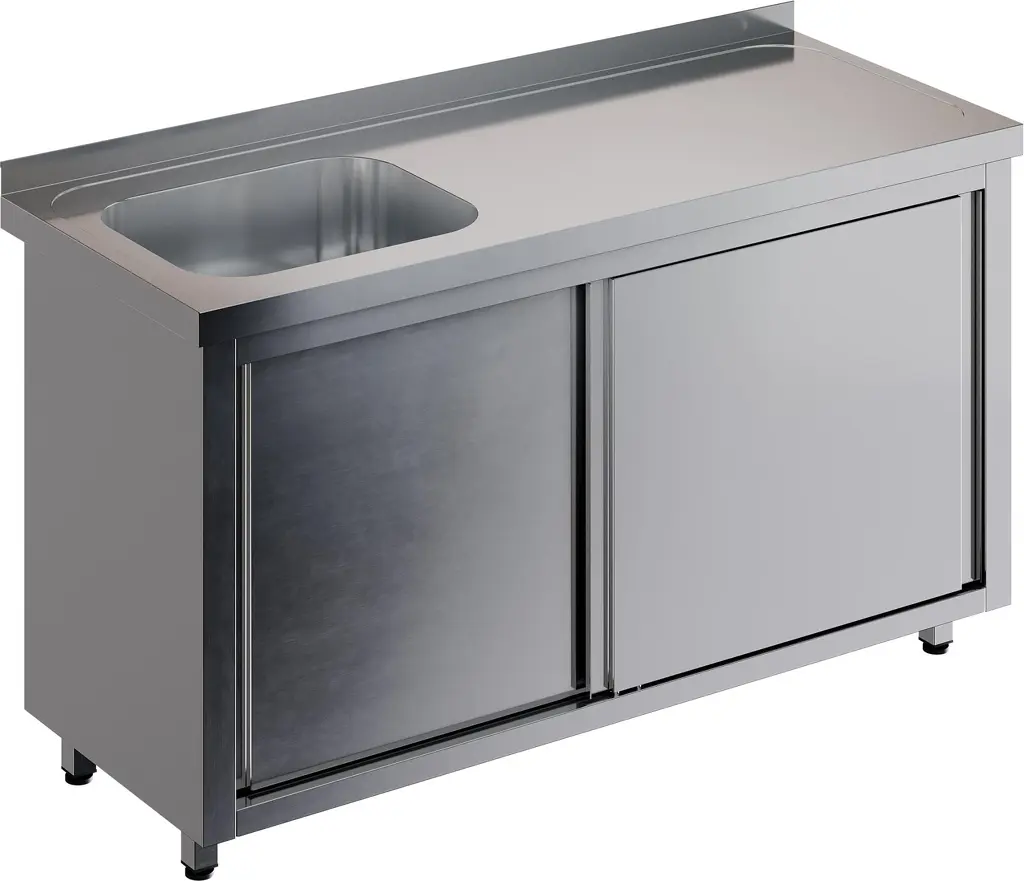 Стол купе СПЗК1М-17/7-БЛ с моечной ванной