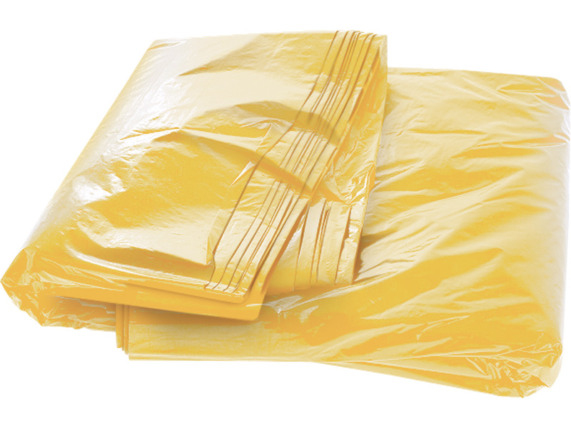 Пакет для мусора на 140- в брикете (120х140 50 мкм) цв желтый Пакет д/мусора 140-240 245x1200x4 мм