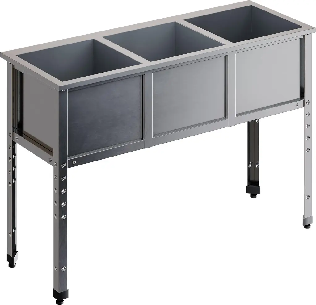 Ванна моечная трехсекционная RESTOINOX ВМС-3/5-ЭЦ