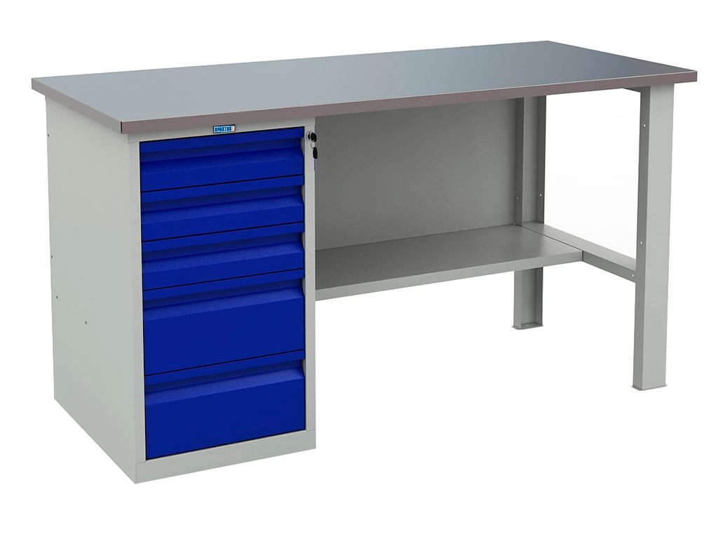 Верстак металлический Практик Profi (№601) WT160.WD5/F1.000