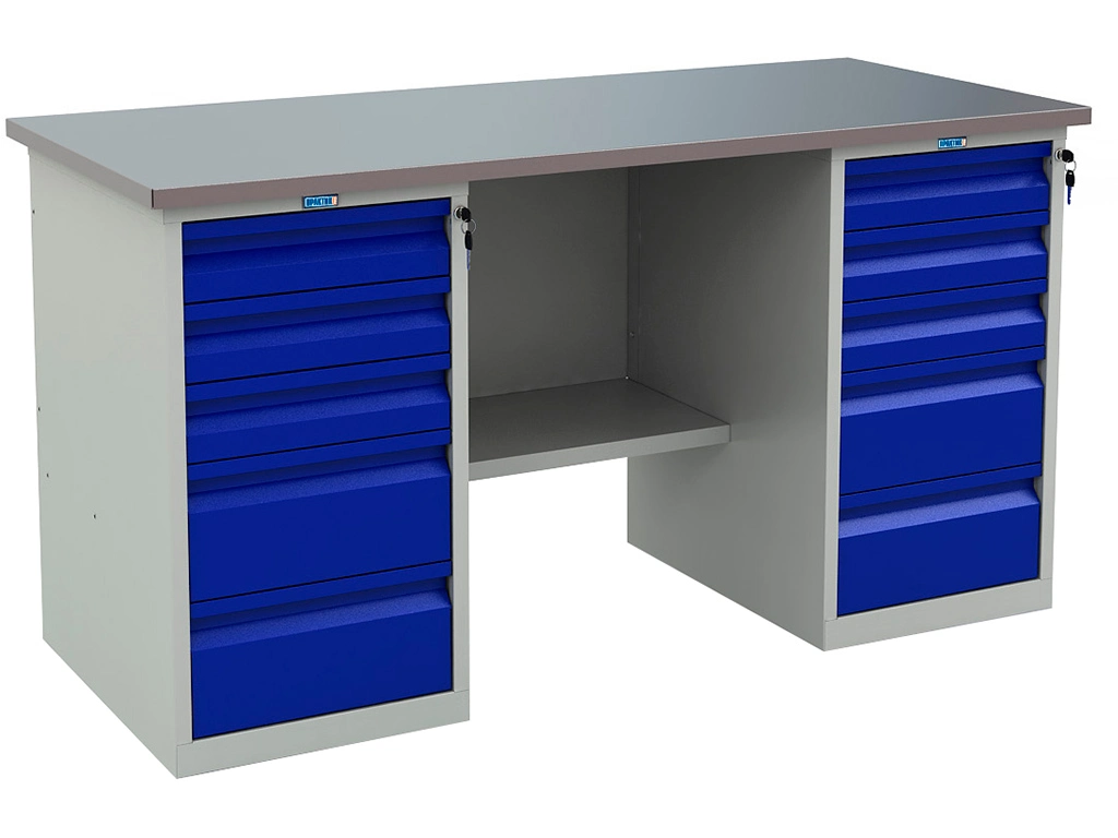 Верстак металлический Практик Profi (№604) WT160.WD5/WD5.000