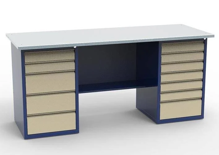 Верстак слесарный двухтумбовый СВ-2Т.05.07.19