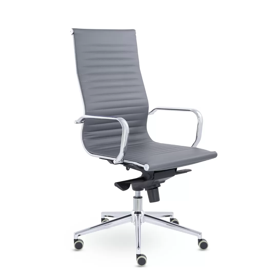 Компьютерное кресло Кайман В хром МБ Ср S-0422 (темно-серый)