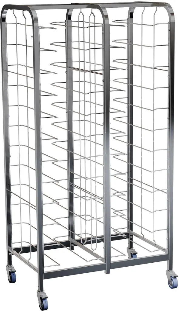 Тележка шпилька RESTOINOX ТШРППР-12х2/360/540 под подносы универсальная на радиусной трубе 860x570x1700 мм