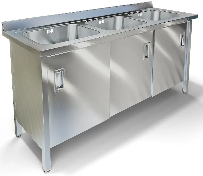 Ванна моечная цельнотянутая с фартуком ВМ-44/456