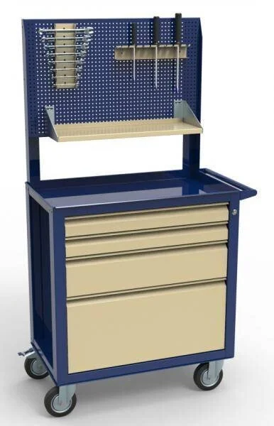 Тележка инструментальная с экраном СТИ-02.04_Э