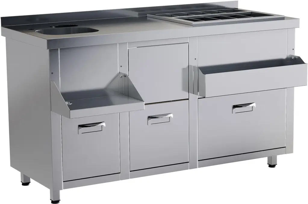 Барная станция БСЗ1-15/6-05 с ящиками и вертушкой